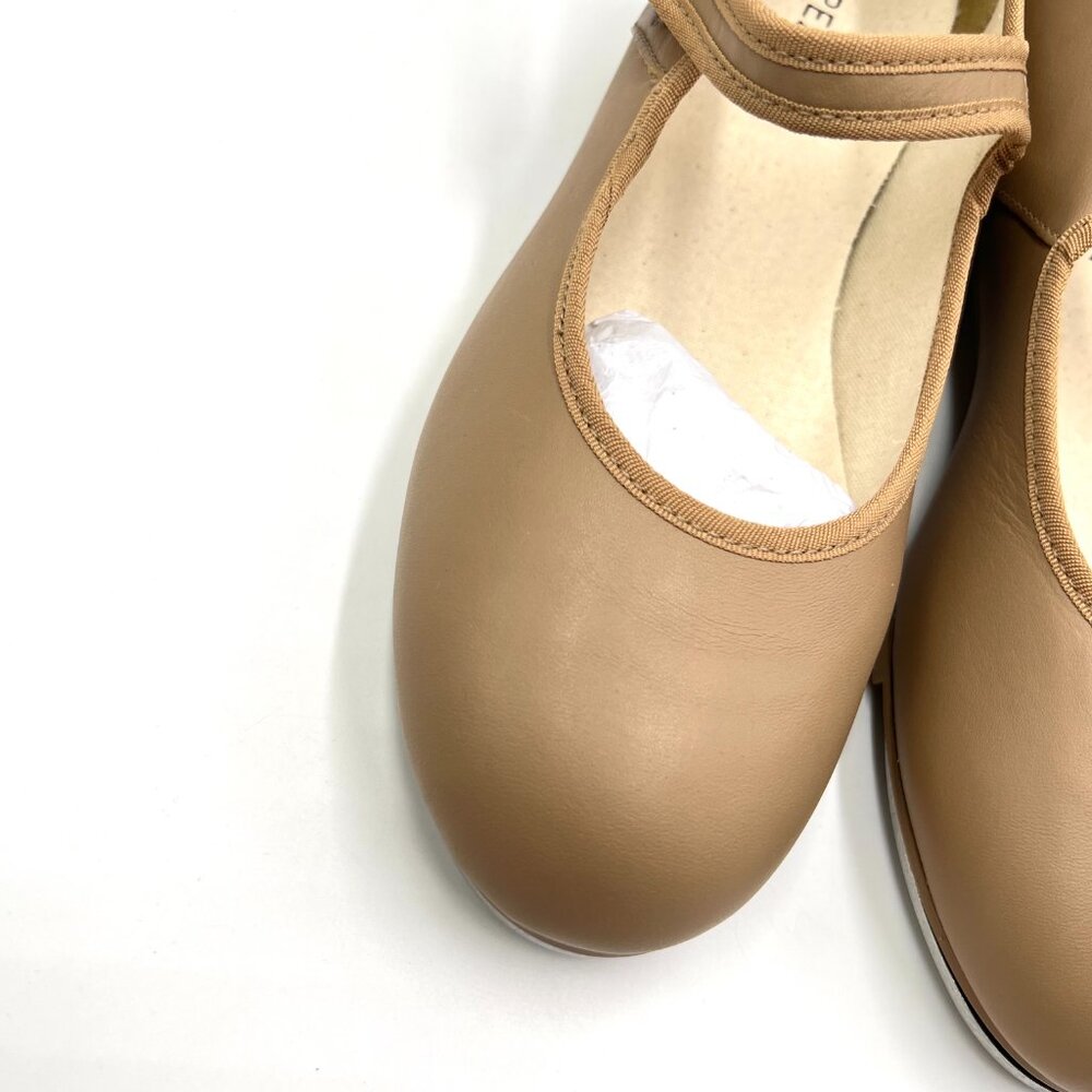 Capezio Womensā Size 7 7M 3800 Mary Jane Caramel Tan Buckled Dance Tap Shoes - Picture 4 of 12